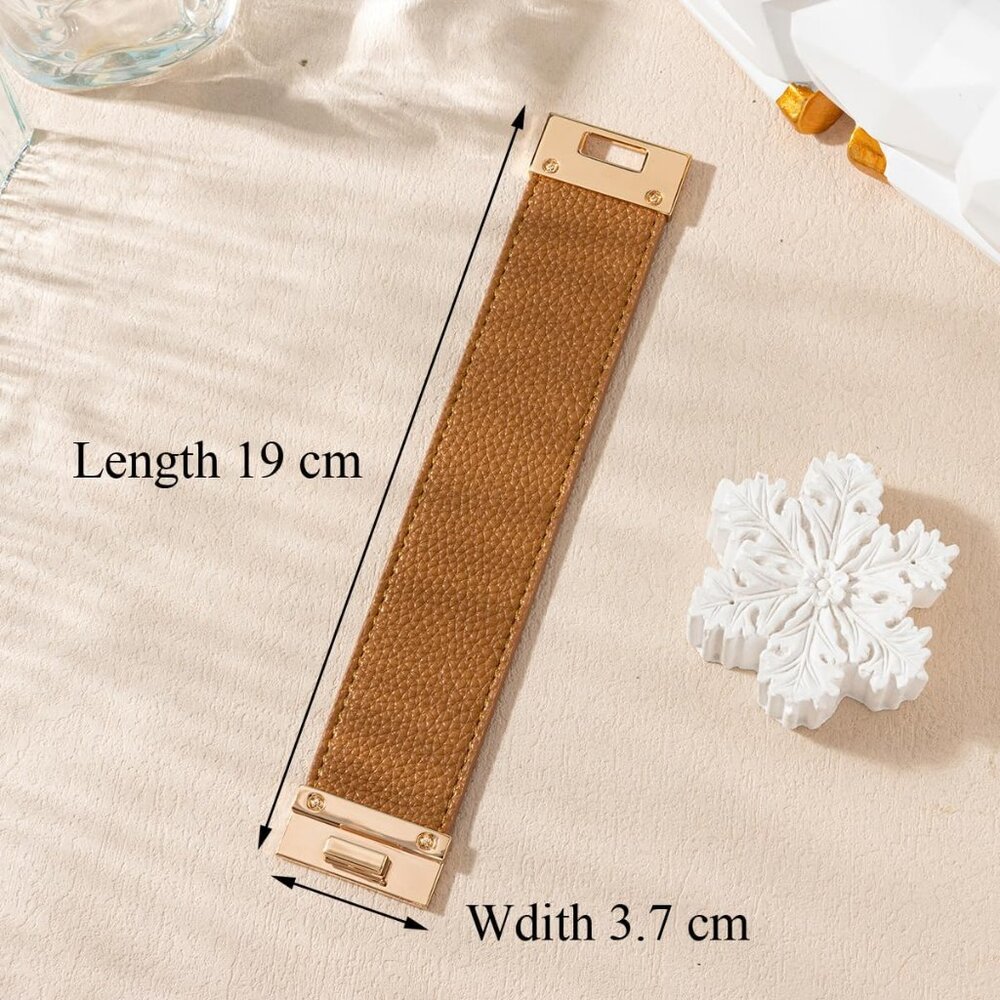 Braid Leather Wrap Bracelet Trendy Stackable Crys… - image 6